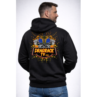 DragRaceTV Engine & Tree Hoodie | Drag Racing Hooded Sweatshirt