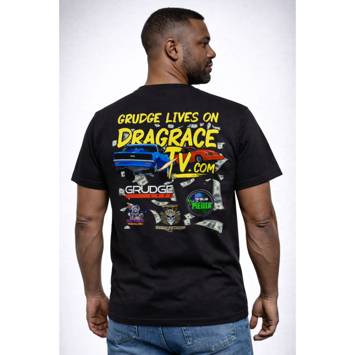 Grudge Lives On DragRaceTV T-Shirt | Grudge Racing Street Racing Tee