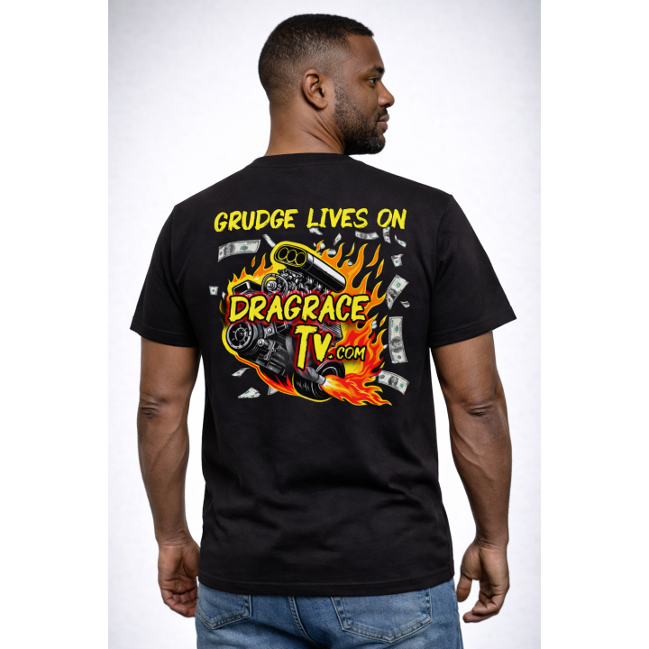 Grudge Lives On DragRaceTV T-Shirt | Drag Racing Grudge Racing Tee