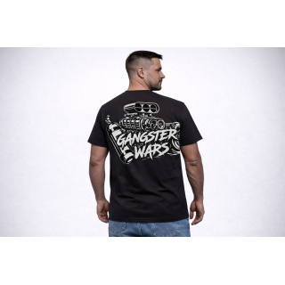 Gangster Wars Nitro Engine Drag Racing T-Shirt | Outlaw Drag Racing Tee
