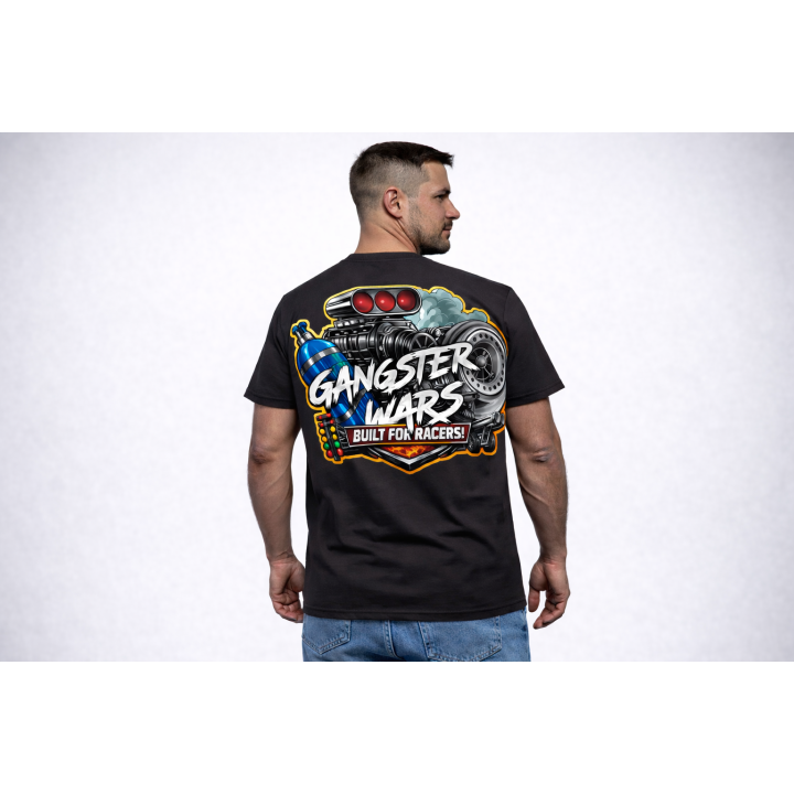 Gangster Wars Built for Racers Drag Racing T-Shirt | Outlaw Drag Racing Tee