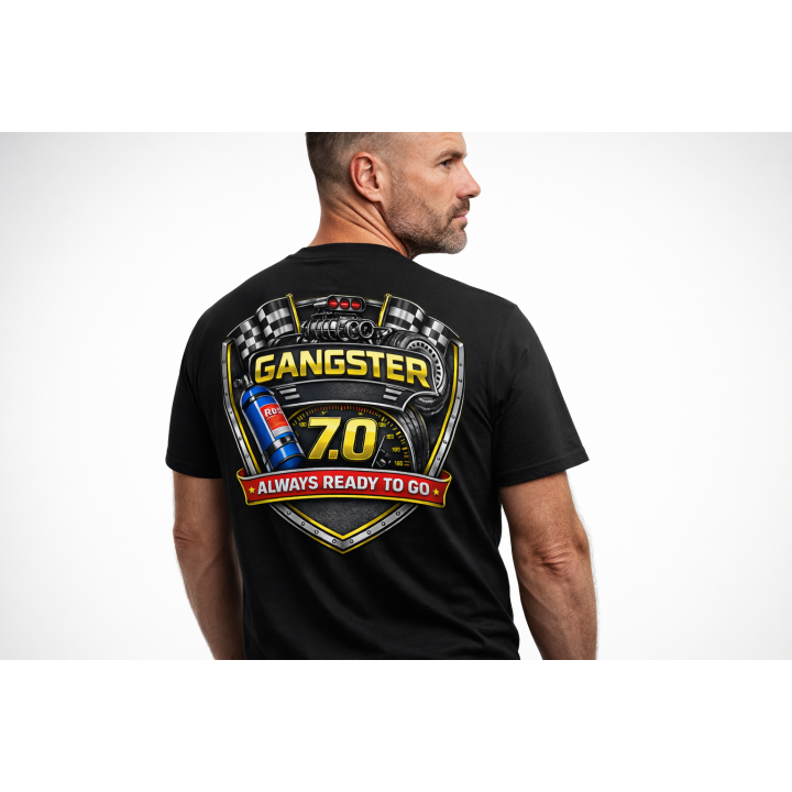 Gangster 7.0 Always Ready to Go Drag Racing T-Shirt | Outlaw Drag Racing Tee