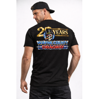 Wayne County Dragway 25 Years Hook City T-Shirt | Anniversary Drag Racing Tee