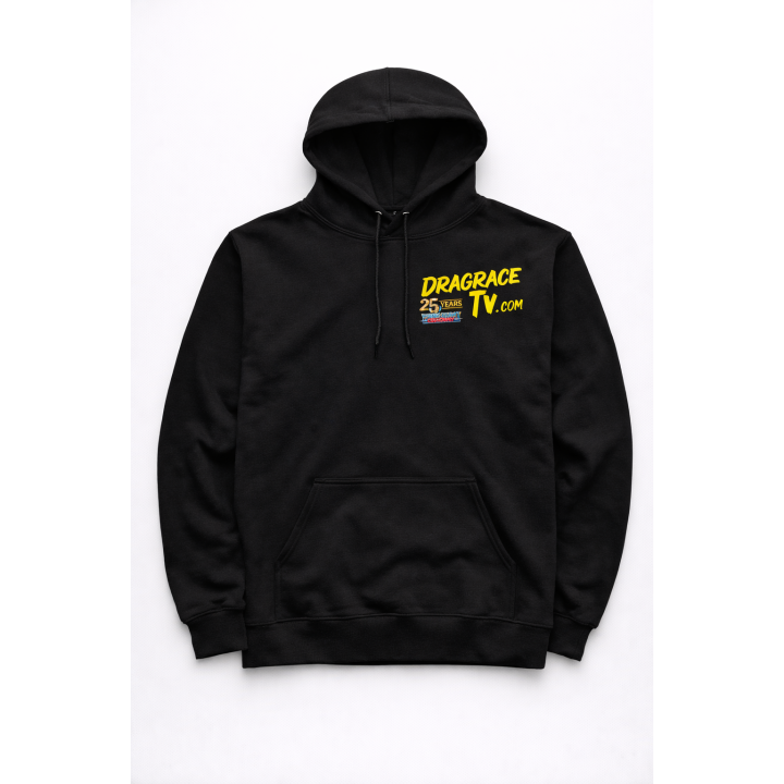 Wayne County Dragway 25 Years Hook City Hoodie | Anniversary Drag Racing Hooded Sweatshirt